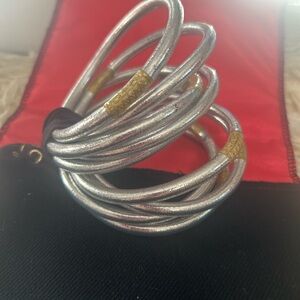 Stylish Budhagirl All Weather Silver Bangles. Priced to Sell.